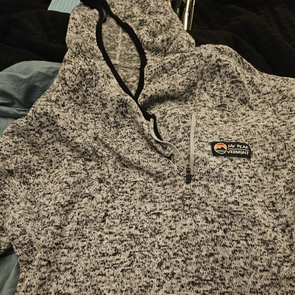 Hooded athletic sweatshirt
